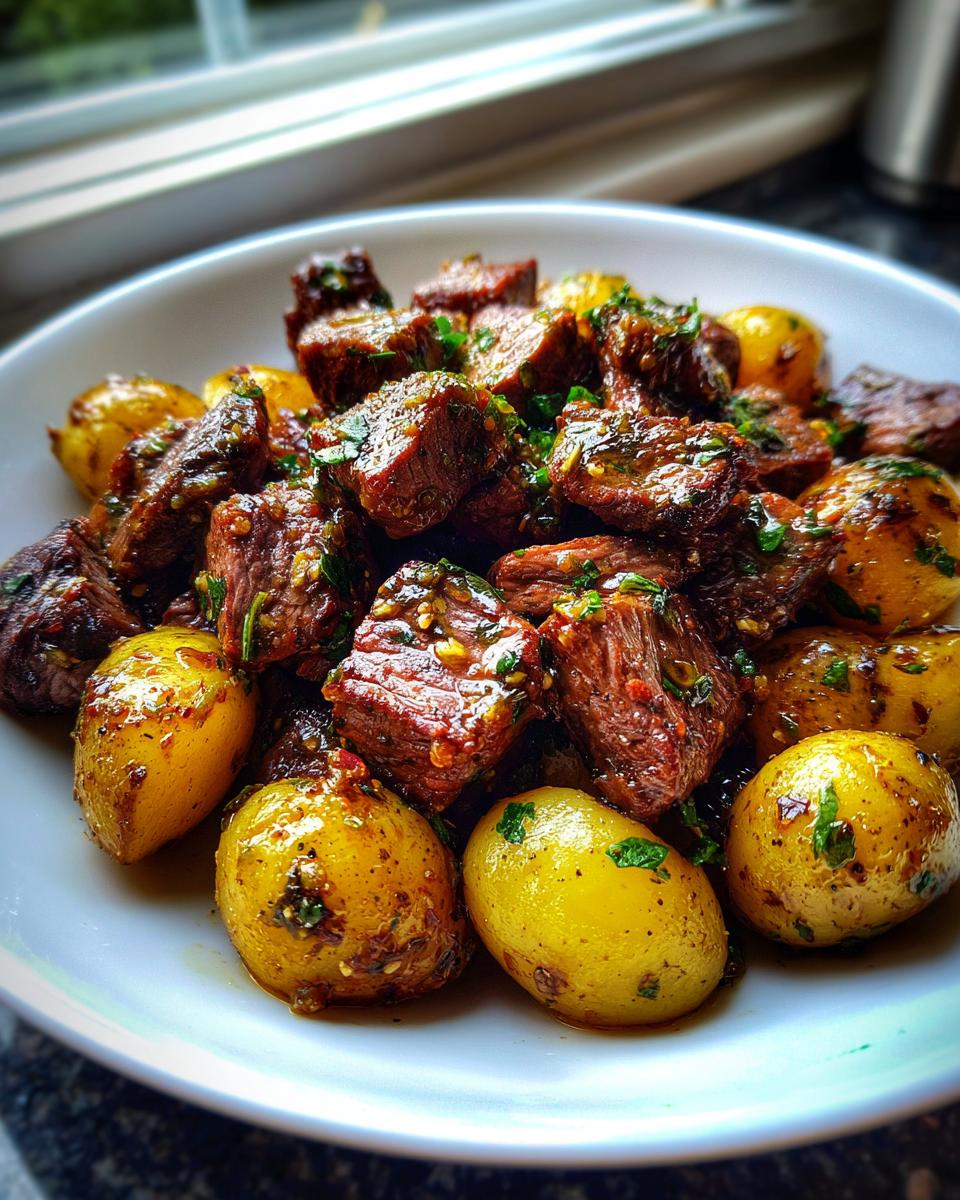 Garlic Butter Beef Bites with Potatoes - detail 2