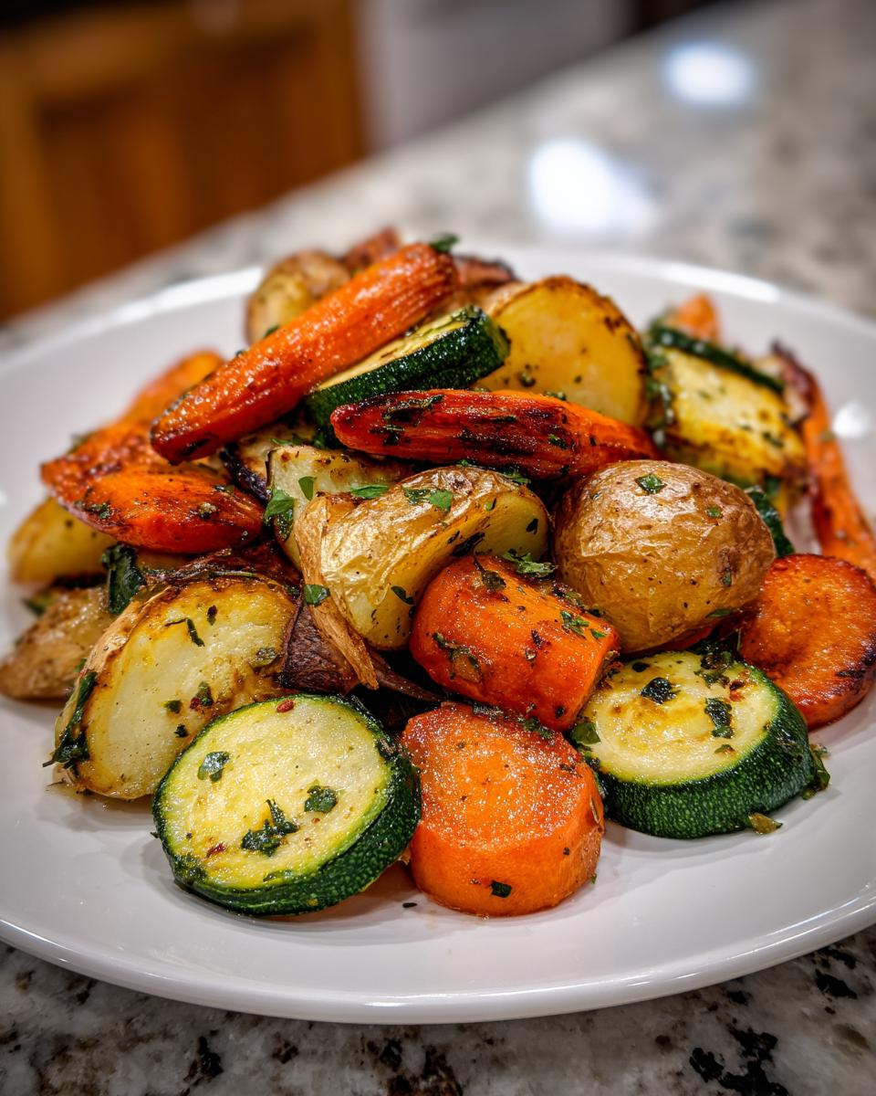 Garlic Herb Roasted Potatoes, Carrots, and Zucchini - detail 1