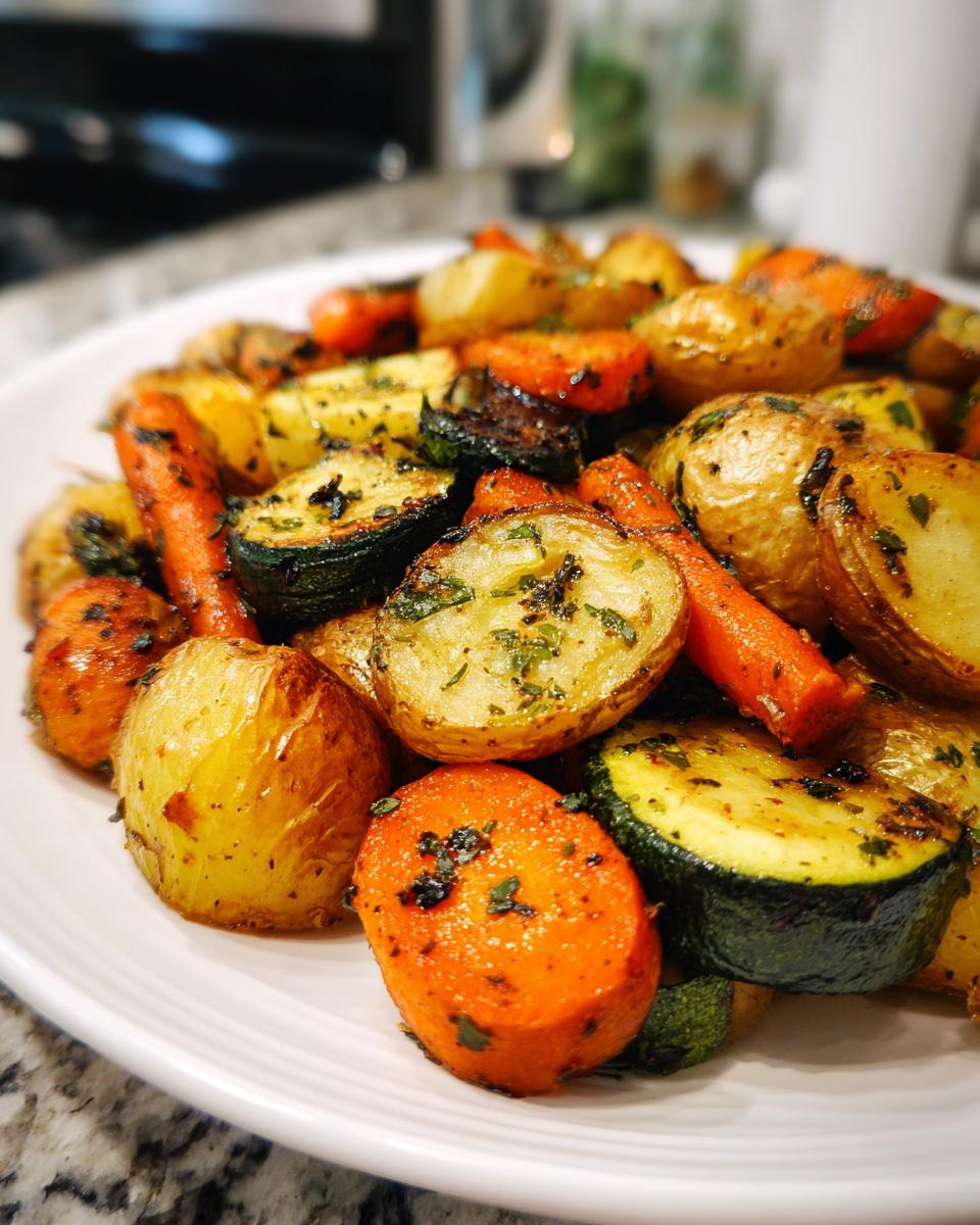 Garlic Herb Roasted Potatoes, Carrots, and Zucchini - detail 2