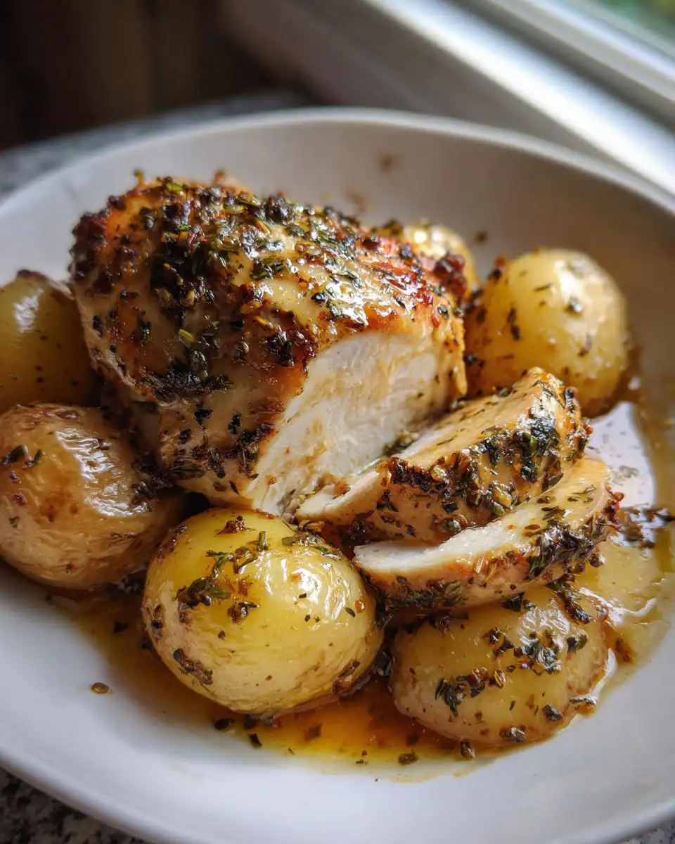 Garlic Parmesan Crockpot Chicken and Potatoes - detail 1