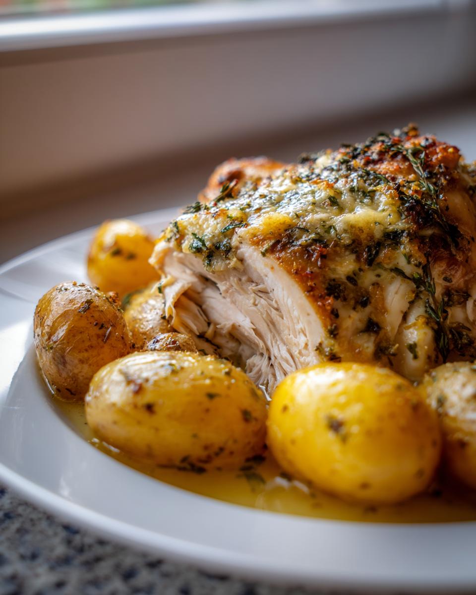 Garlic Parmesan Crockpot Chicken and Potatoes - detail 2