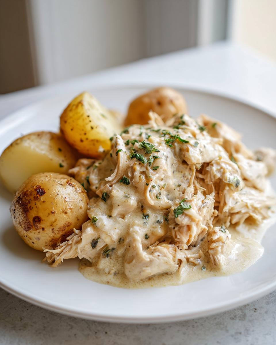 Garlic Parmesan Crockpot Chicken and Potatoes - detail 2