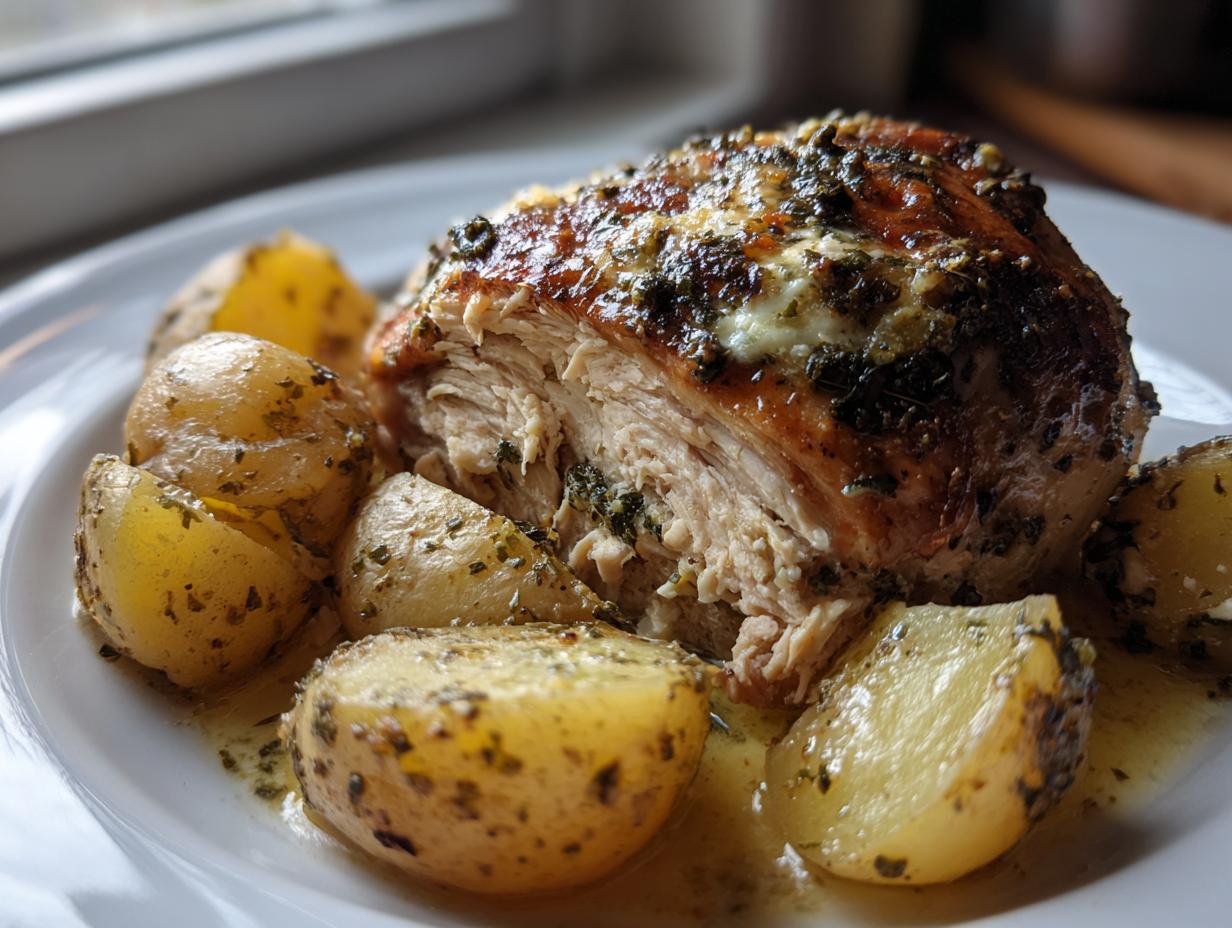 Amazing 4-Hour Garlic Parmesan Crockpot Chicken
