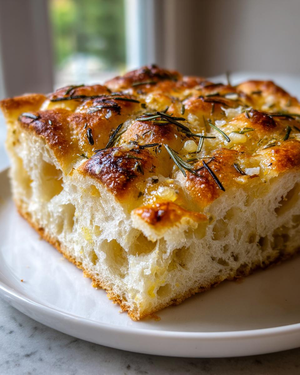 Garlic Parmesan Focaccia Bread - detail 1