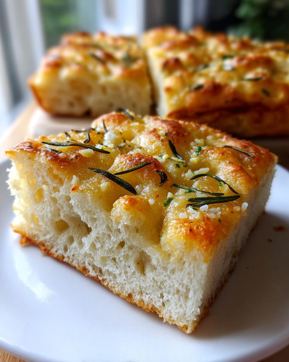 Garlic Parmesan Focaccia Bread - detail 2