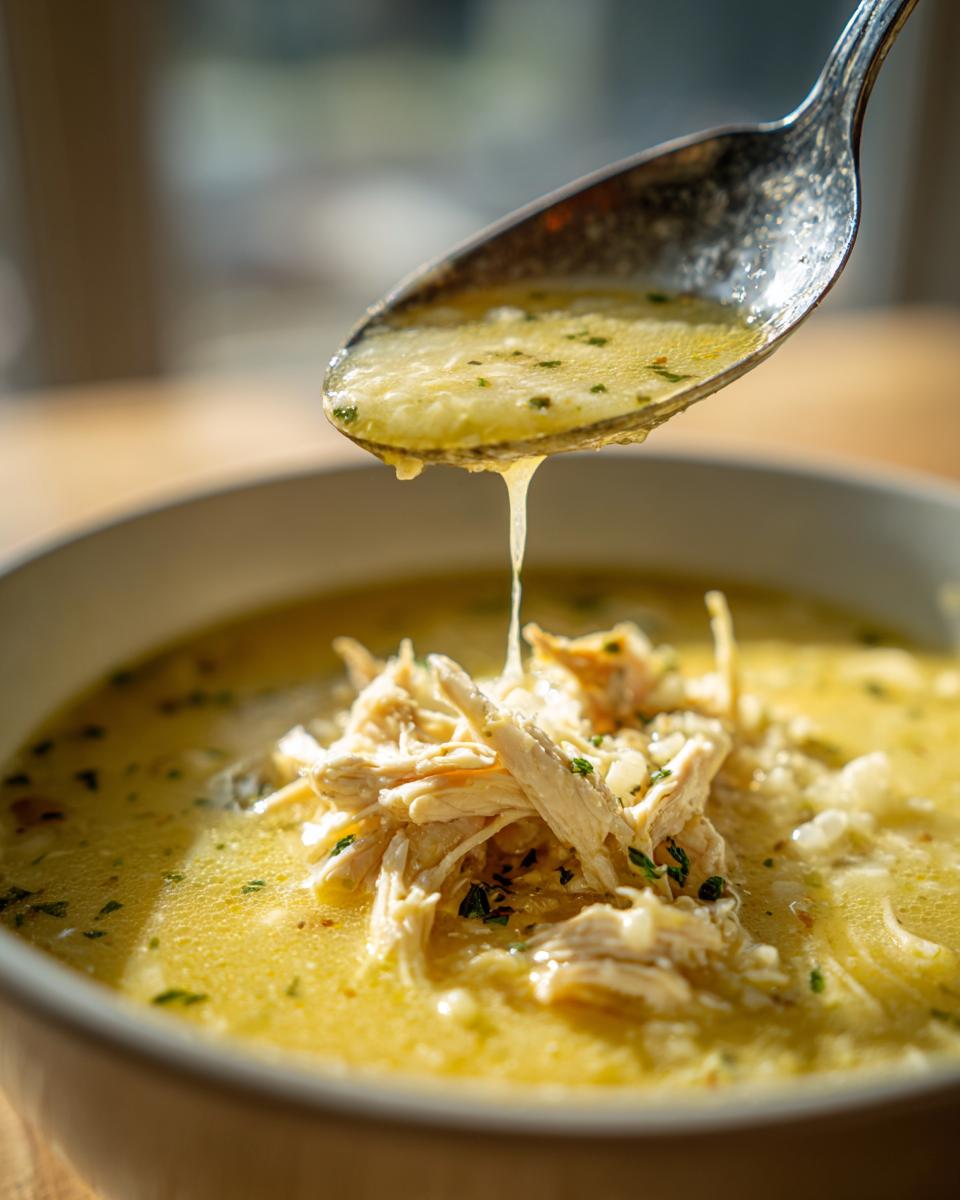 Greek Lemon Chicken Soup - detail 1