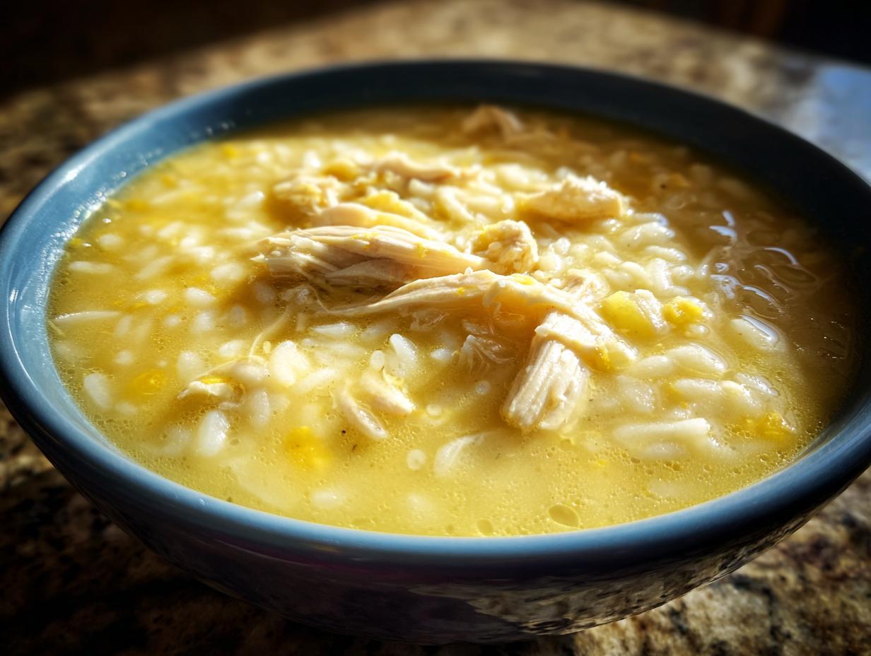 Greek Lemon Chicken Soup: 1 Amazing Bite