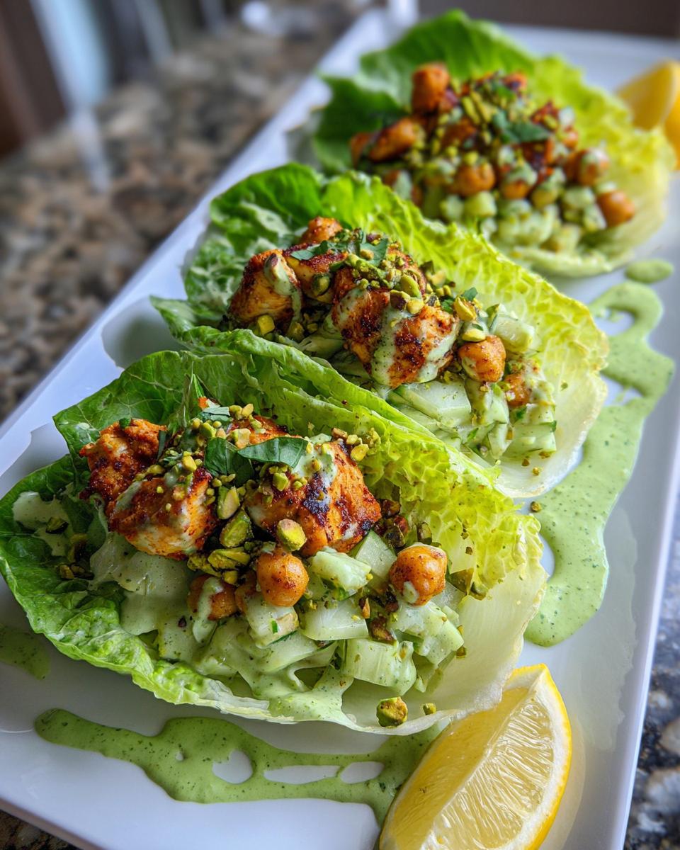 Green Goddess Lettuce Wraps - detail 2