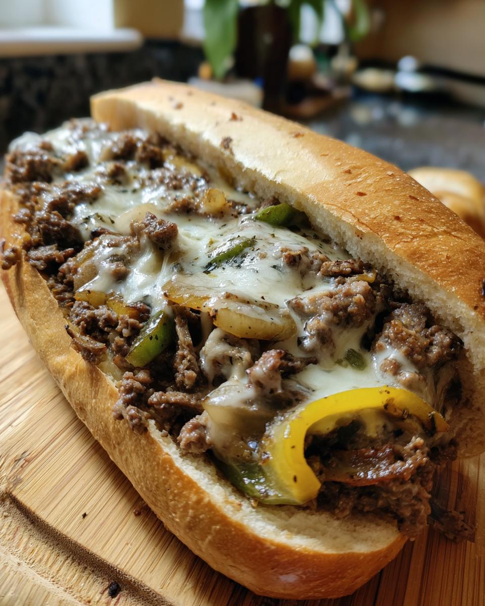Ground Beef Philly Cheesesteaks - detail 1