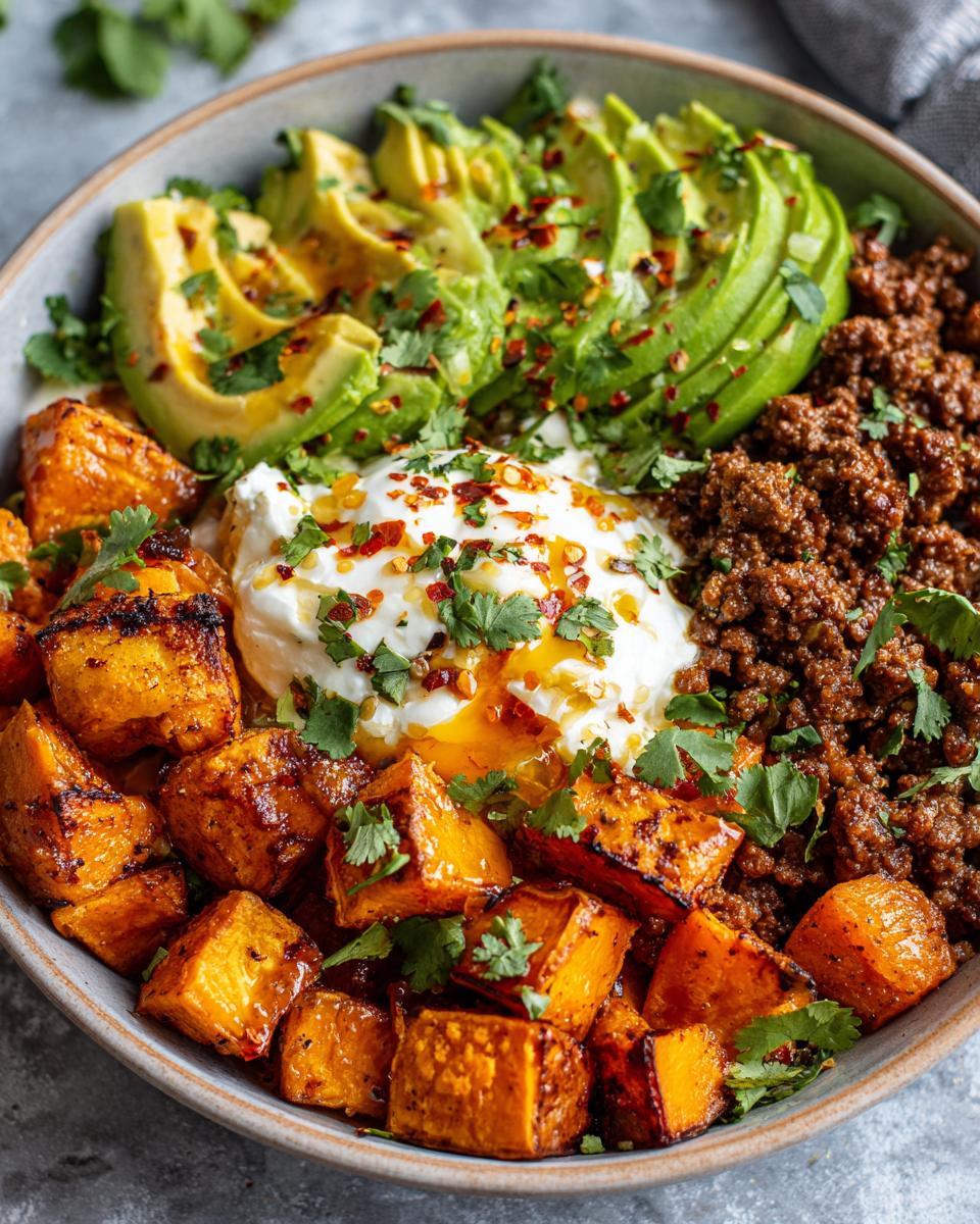 High Protein Ground Beef Power Bowls - detail 1
