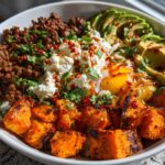 High Protein Ground Beef Power Bowls