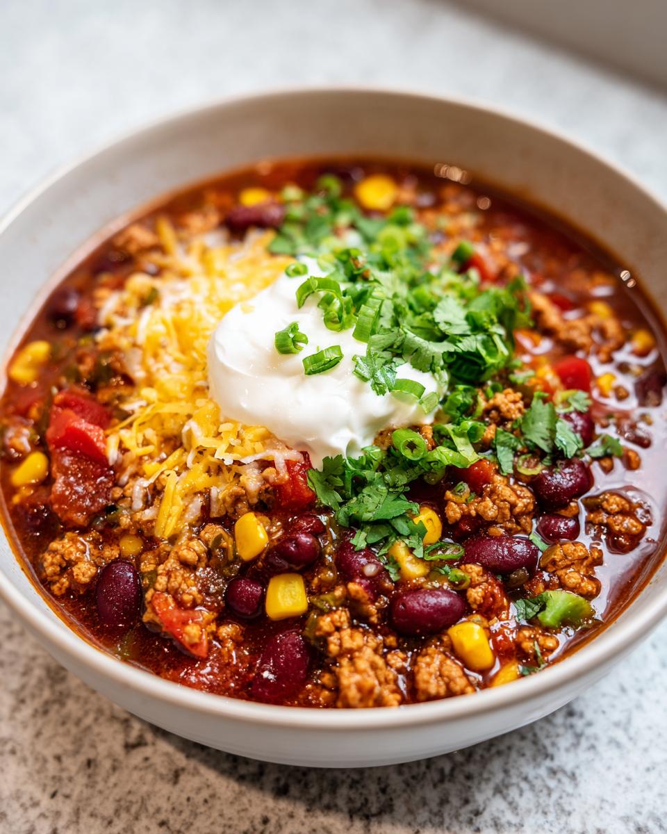 High Protein Turkey Taco Soup - detail 1