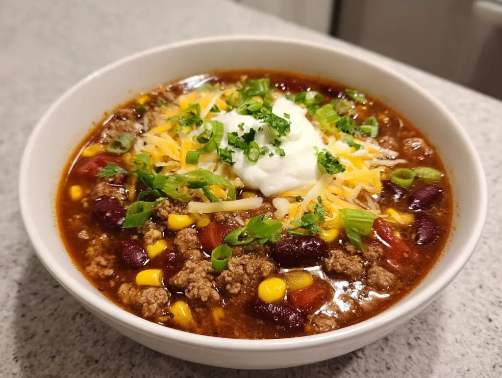 High Protein Turkey Taco Soup