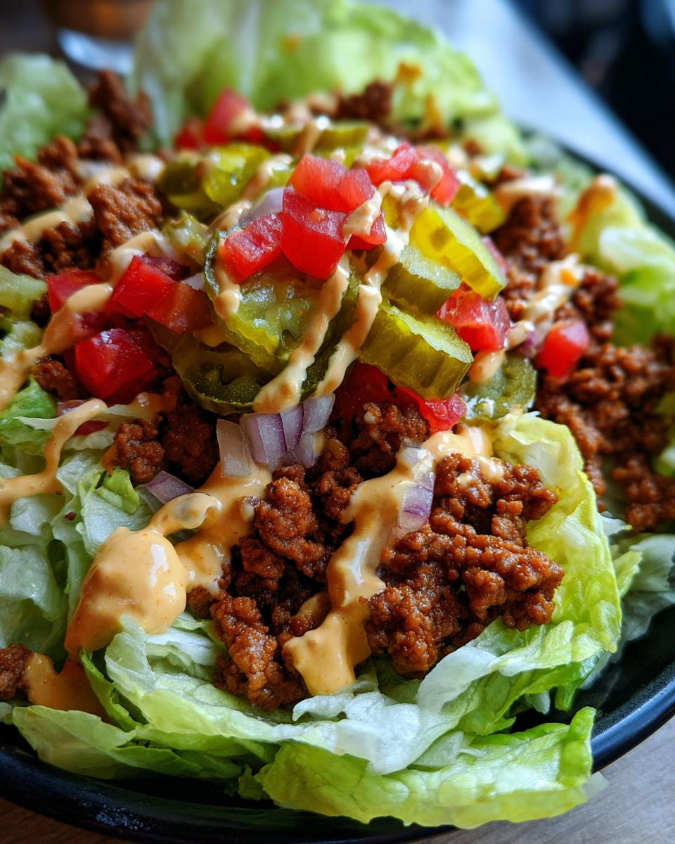 High Volume Low Calorie Burger Bowl - detail 2