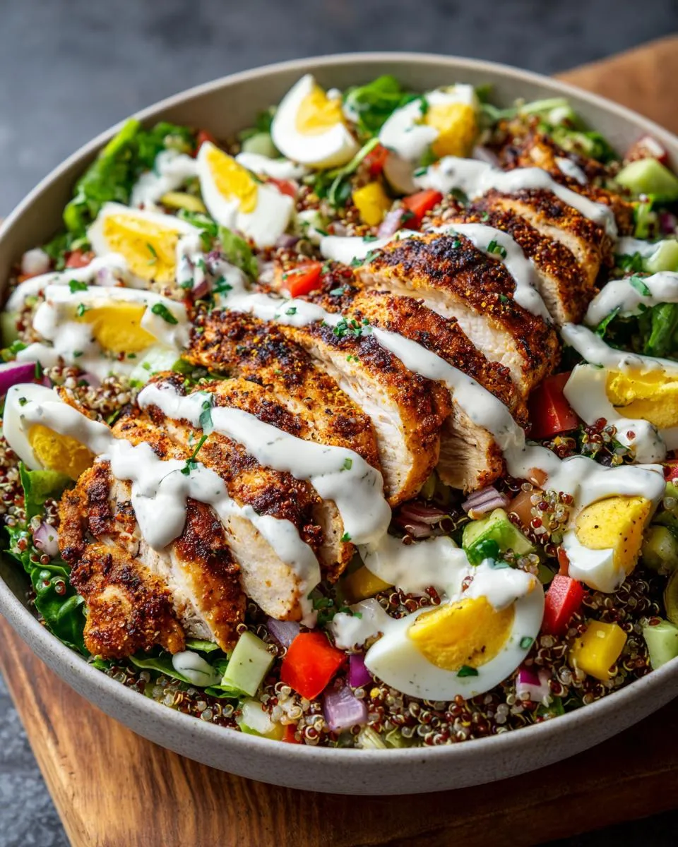 High-protein low-calorie salad bowls - detail 2