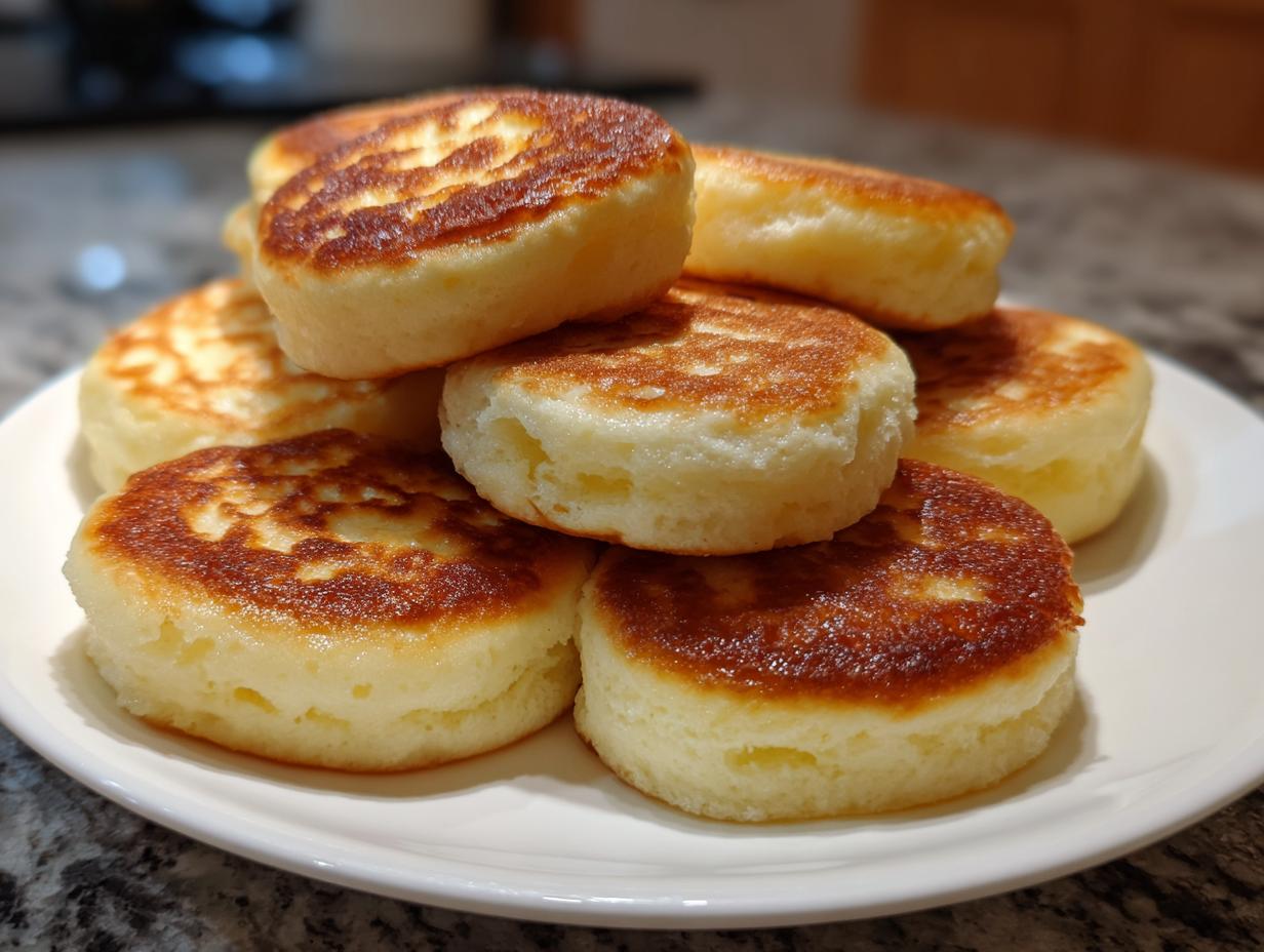 Amazing 2-Ingredient High Protein Mini Pancakes