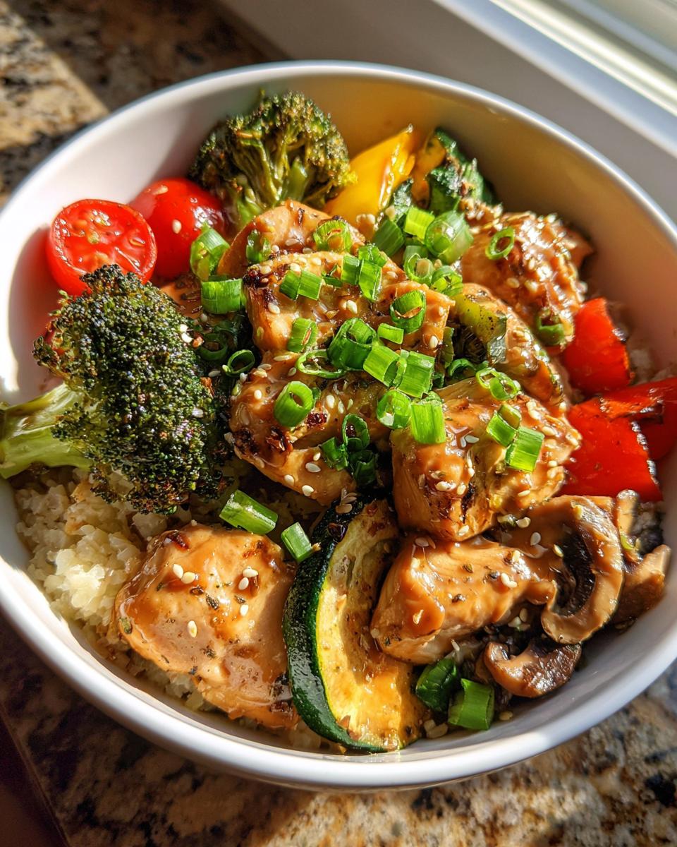 High-volume low-calorie chicken dinner - detail 2