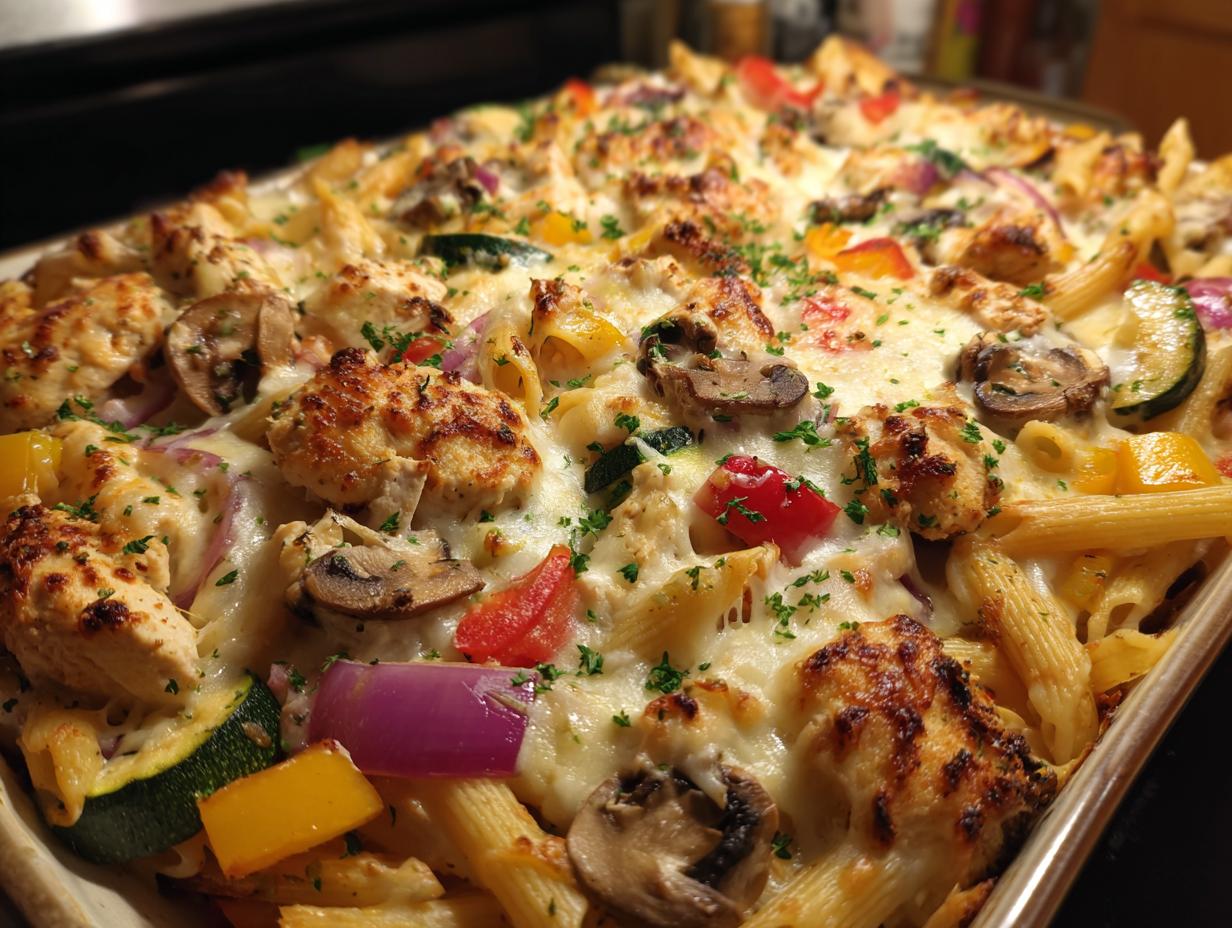 Amazing 385 Calorie High-volume low-calorie pasta bake