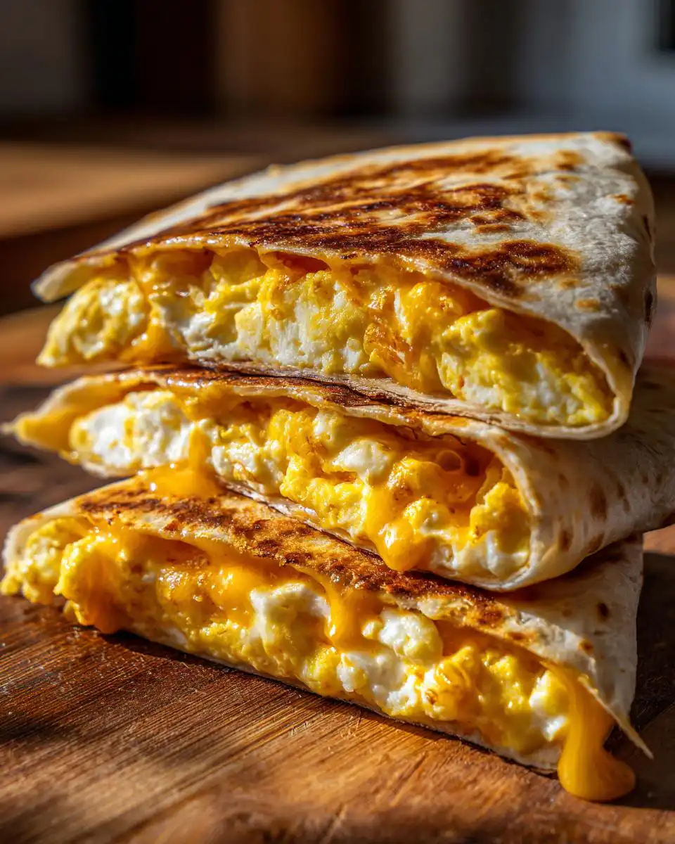 High‑protein breakfast quesadilla - detail 1