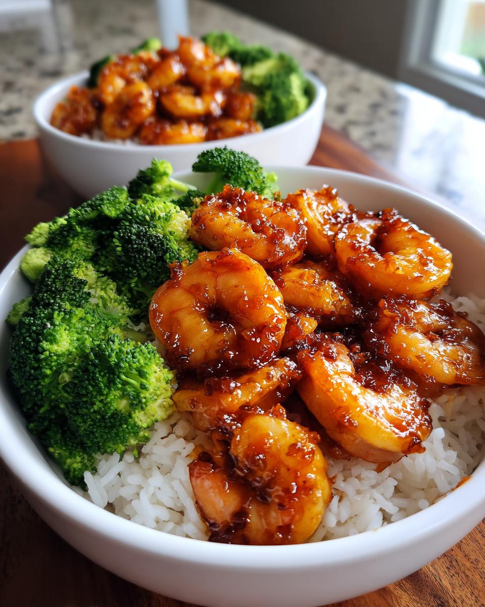 Honey Garlic Shrimp Bowls - detail 2