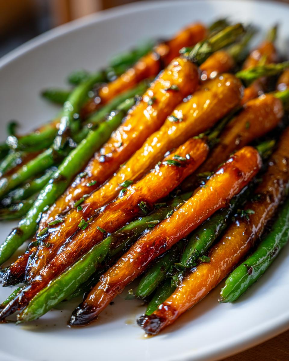 Honey Glazed Carrots & Green Beans - detail 1