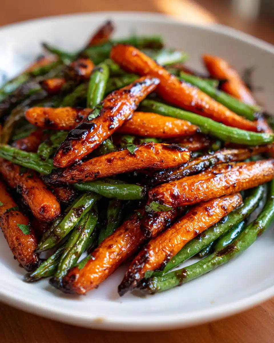 Honey Glazed Carrots & Green Beans - detail 2
