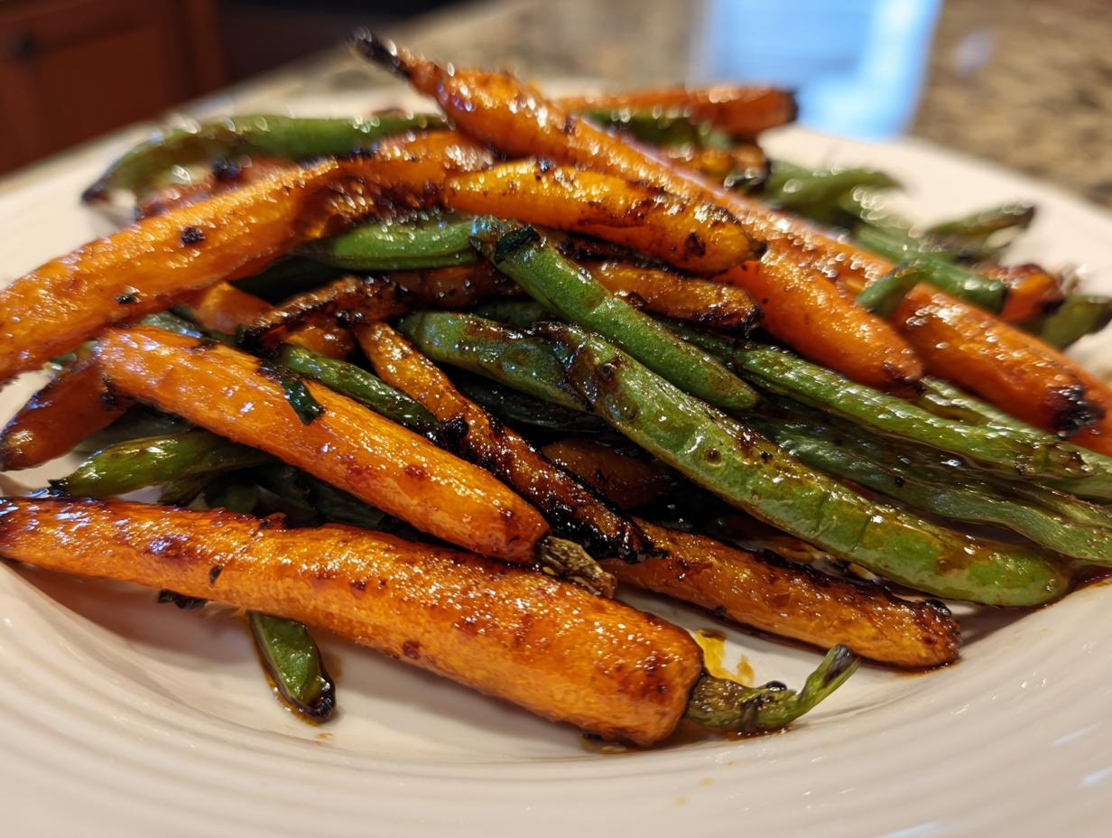 Amazing Honey Glazed Carrots & Green Beans 35 Min