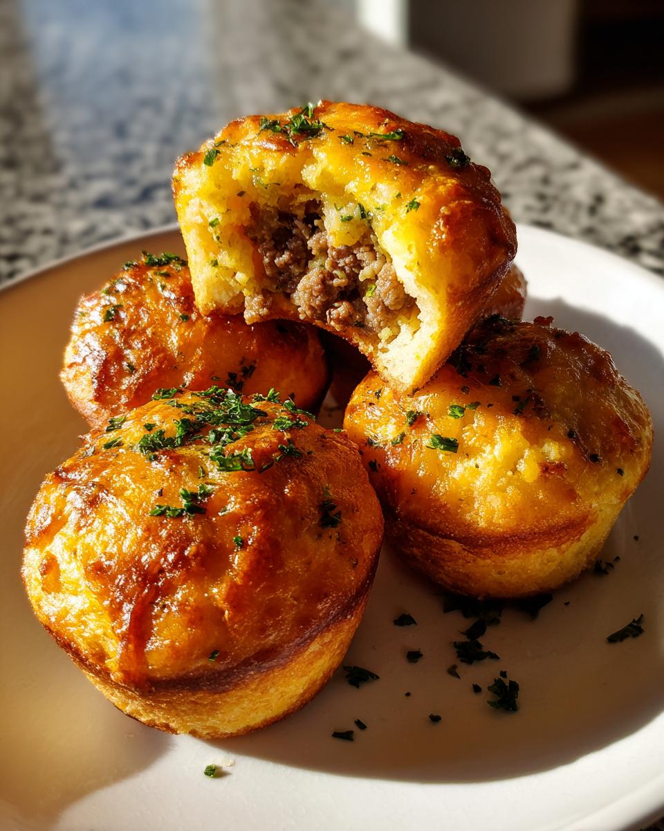 Irresistible Garlic Parmesan Cheeseburger Bombs - detail 2