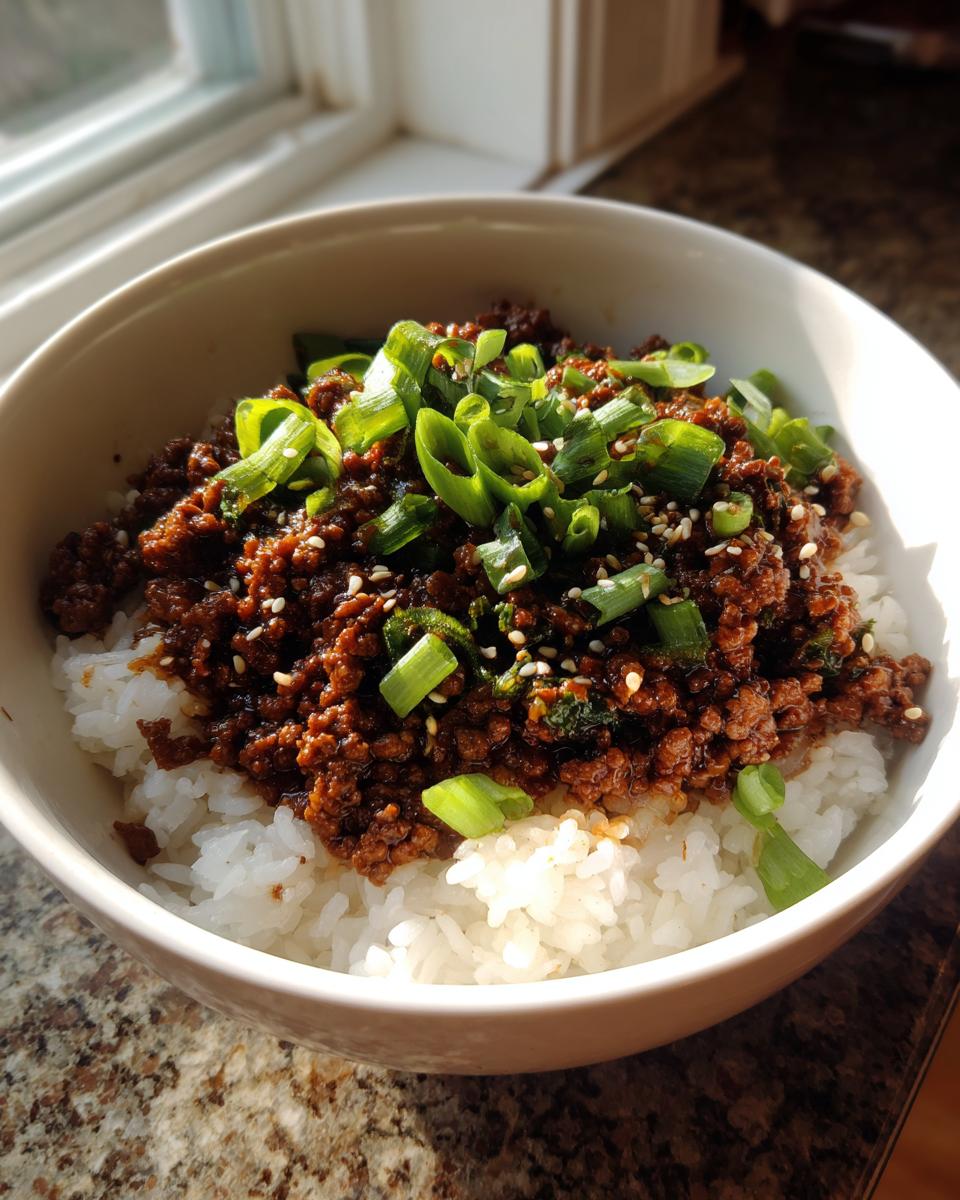 Korean Ground Beef Bowl - detail 1