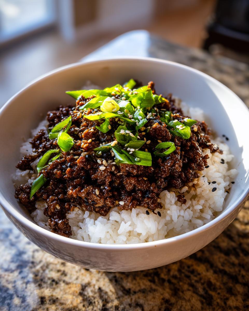Korean Ground Beef Bowl - detail 2