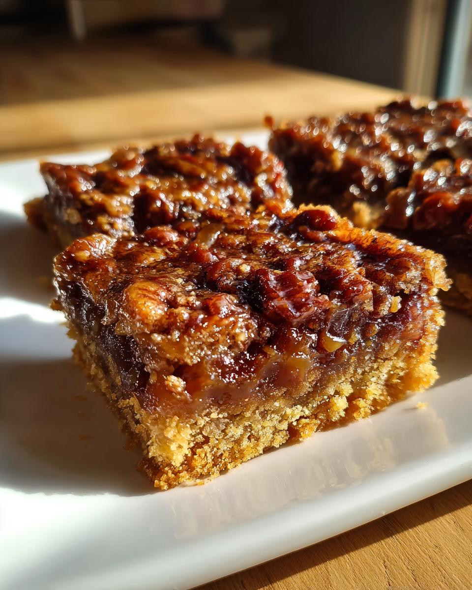 Lazy Girl Pecan Pie Bars Recipe - detail 1