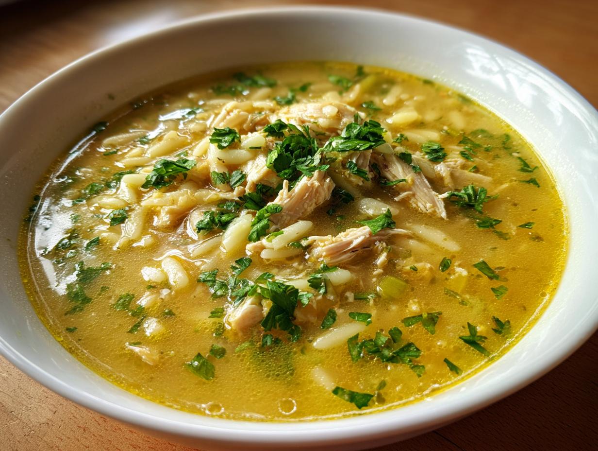 Amazing 45-Minute Lemon Chicken Orzo Soup