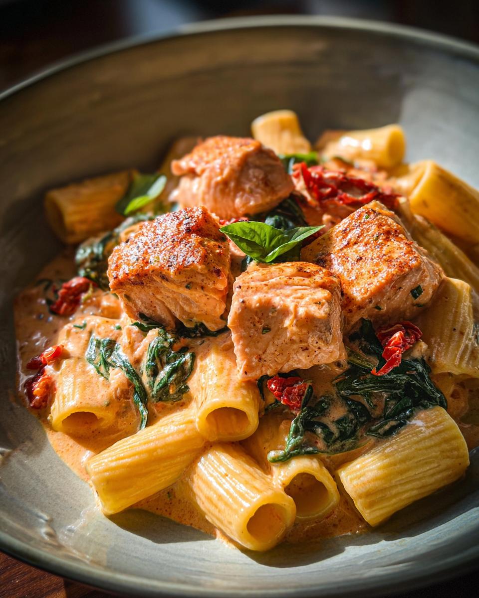 Marry me salmon pasta creamy - detail 1