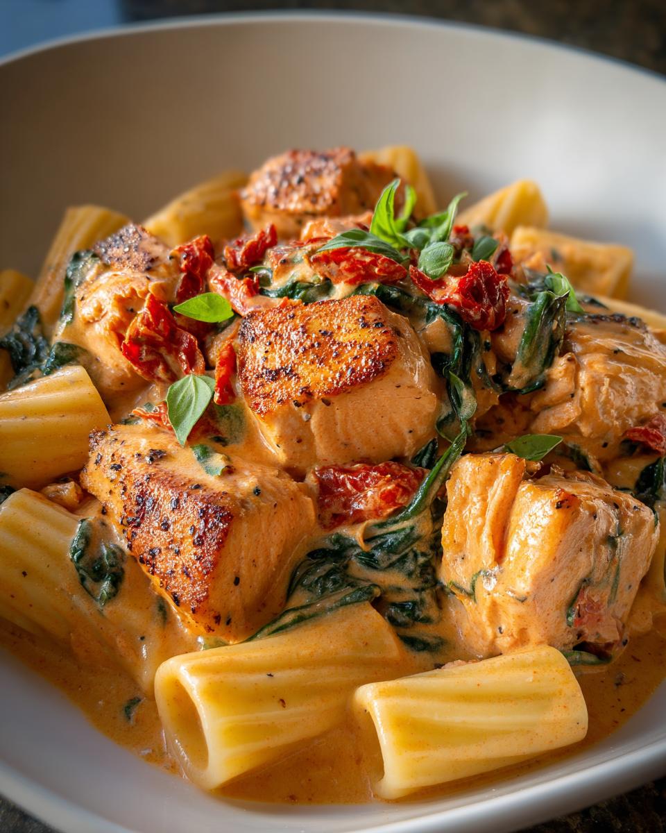 Marry me salmon pasta creamy - detail 2