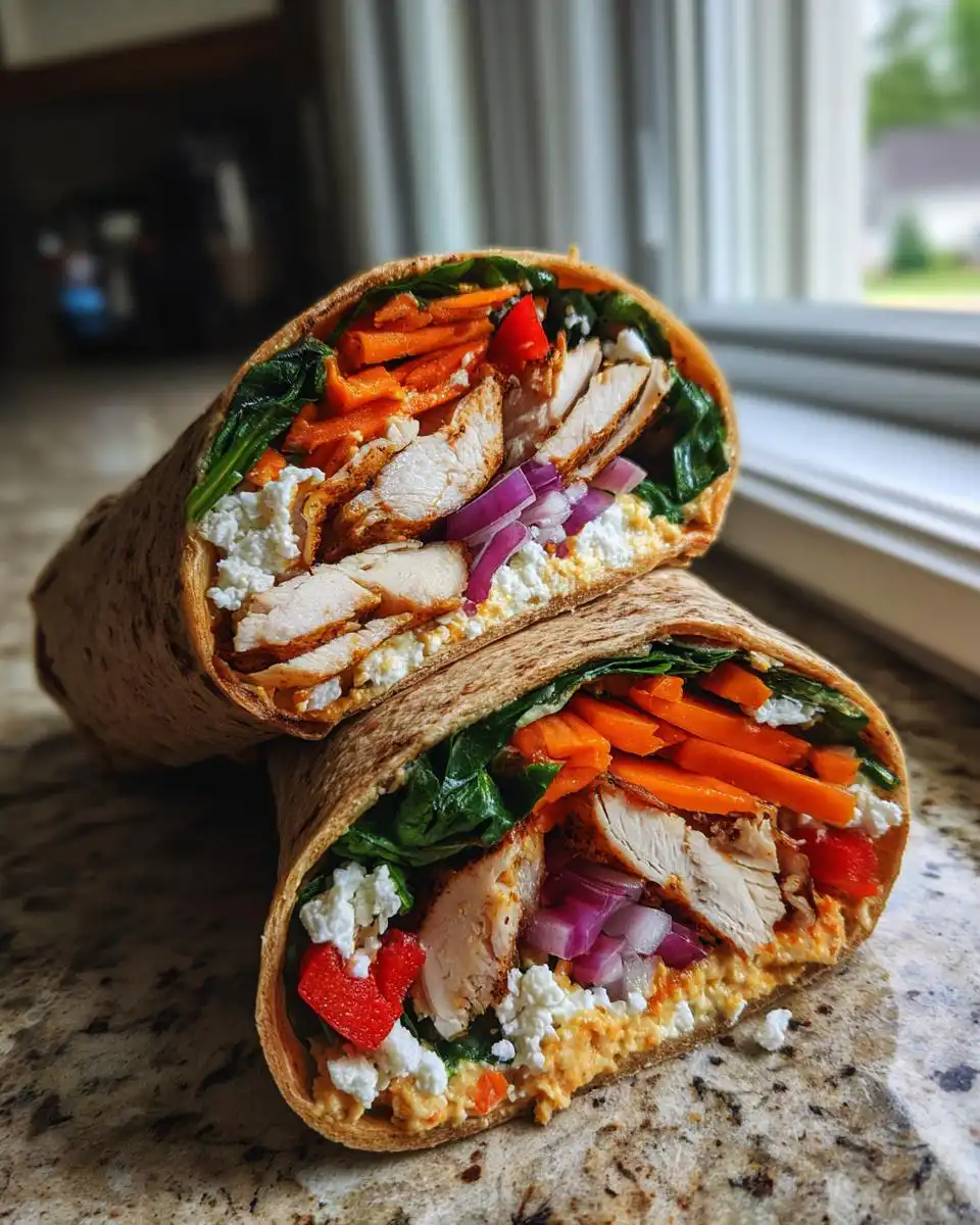 Mediterranean Chicken Wraps - detail 2