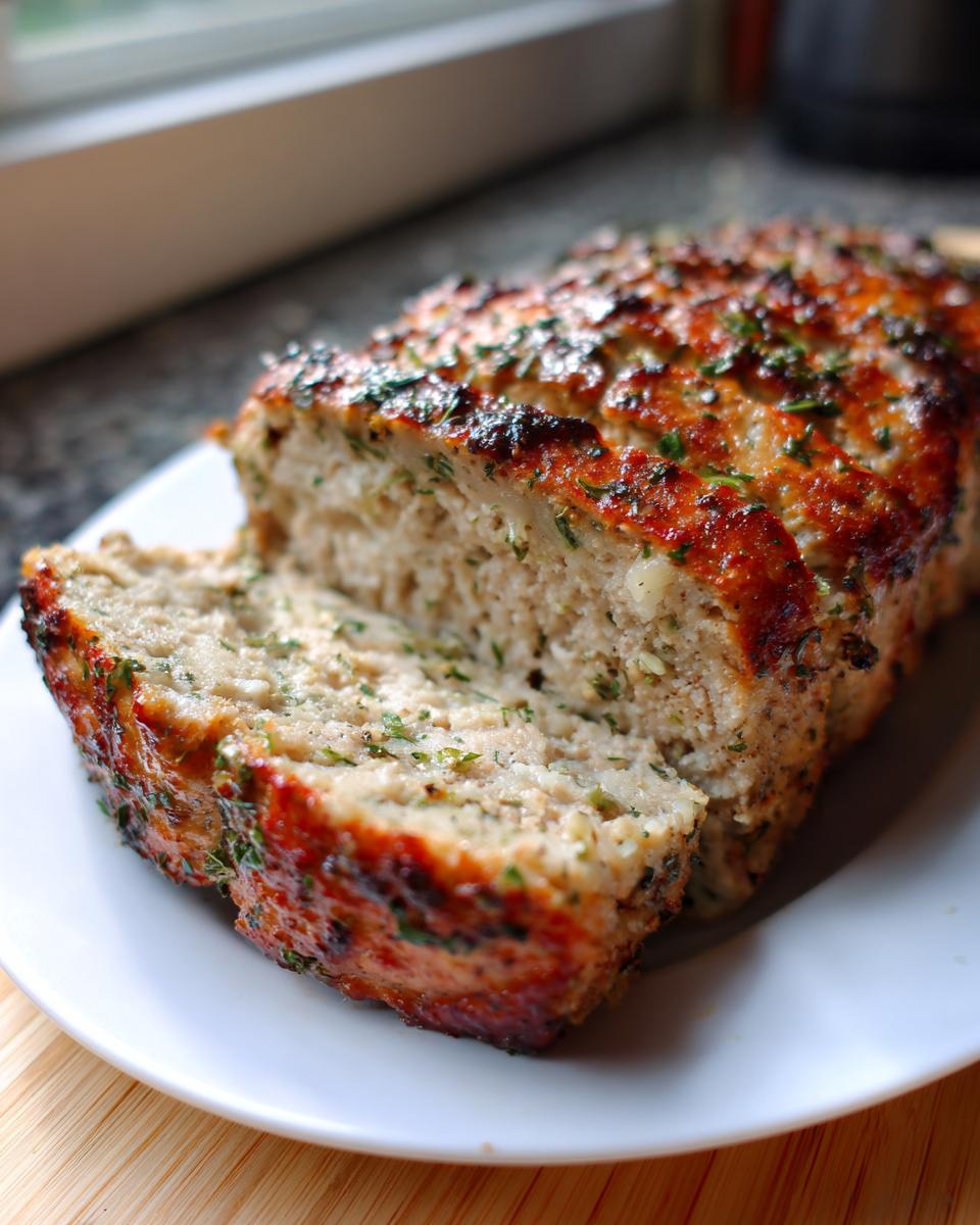 Melt in Your Mouth Garlic Parmesan Chicken Meatloaf - detail 1