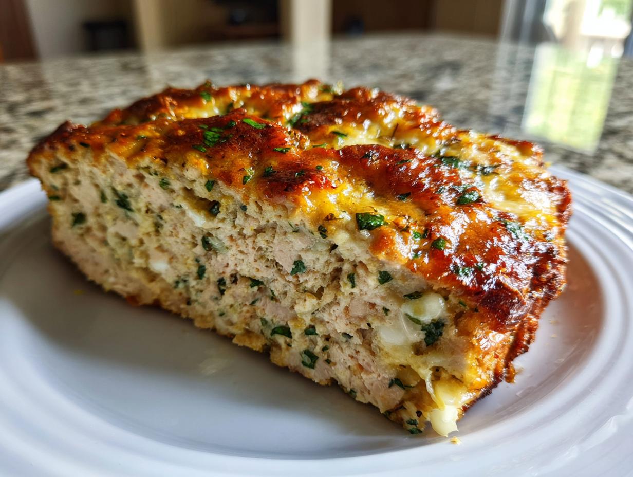 5 Star Melt in Your Mouth Garlic Parmesan Chicken Meatloaf