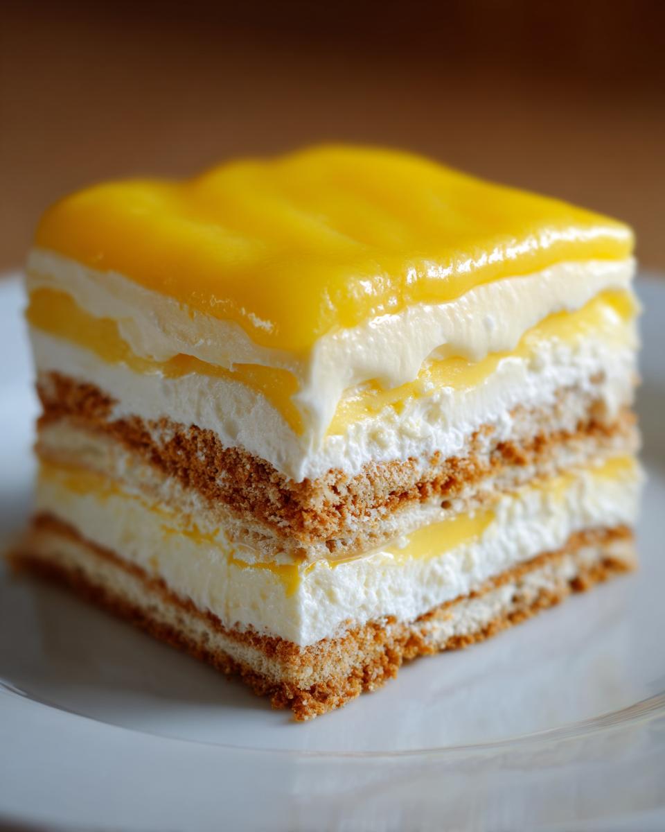 No-Bake Lemon Eclair Cake - detail 1