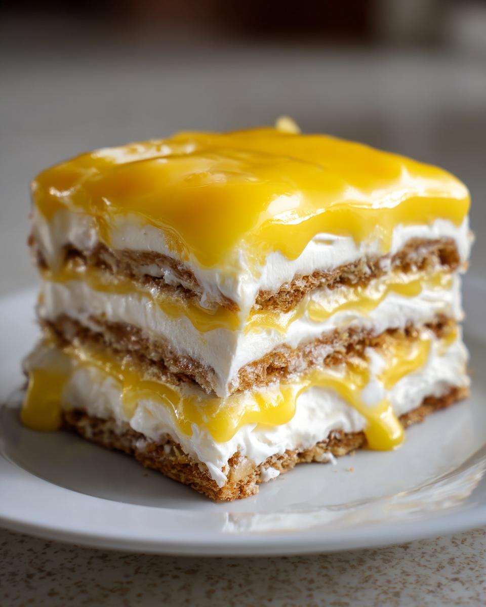 No-Bake Lemon Eclair Cake - detail 2