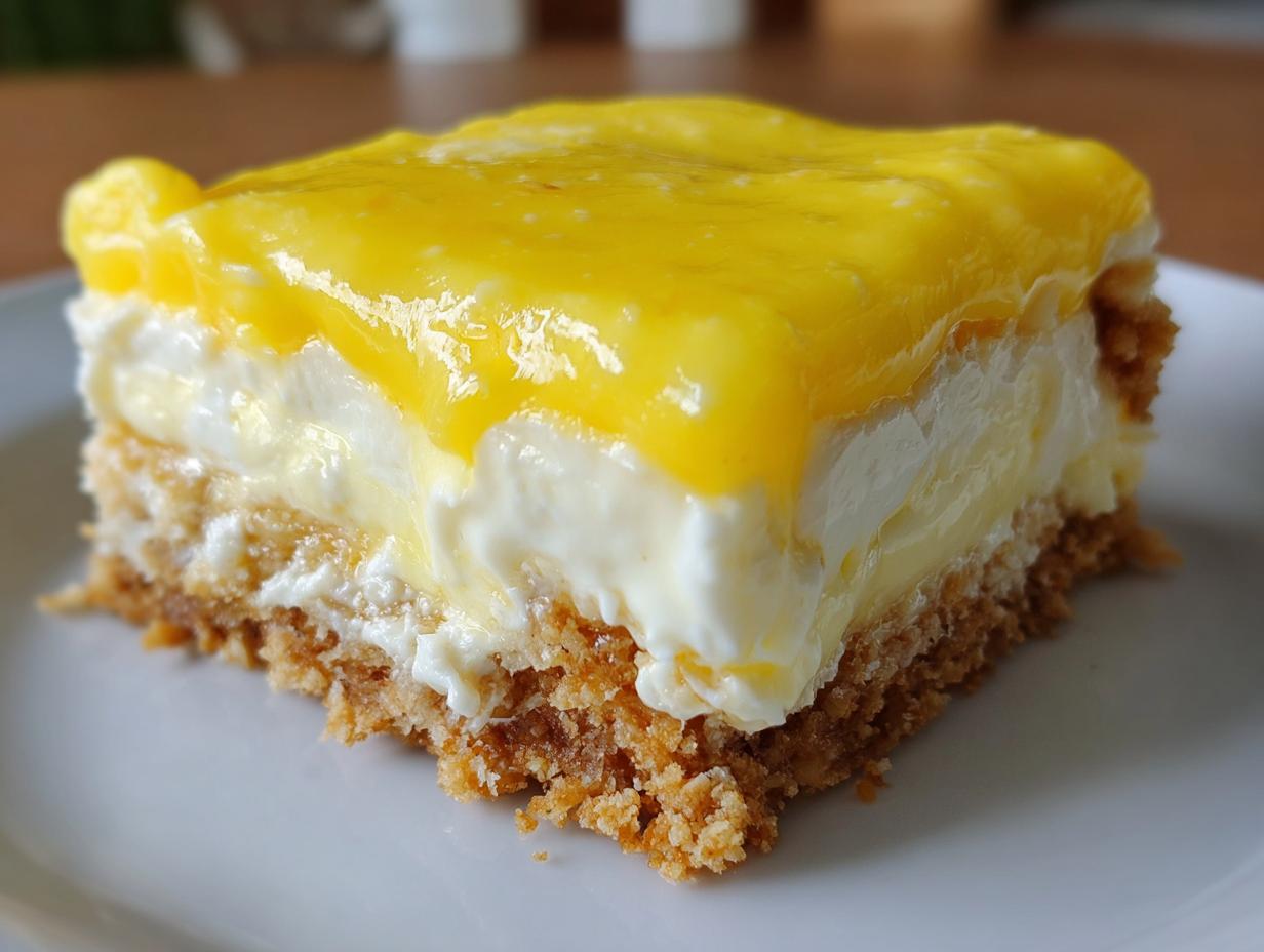 Amazing No-Bake Lemon Eclair Cake 1 pan