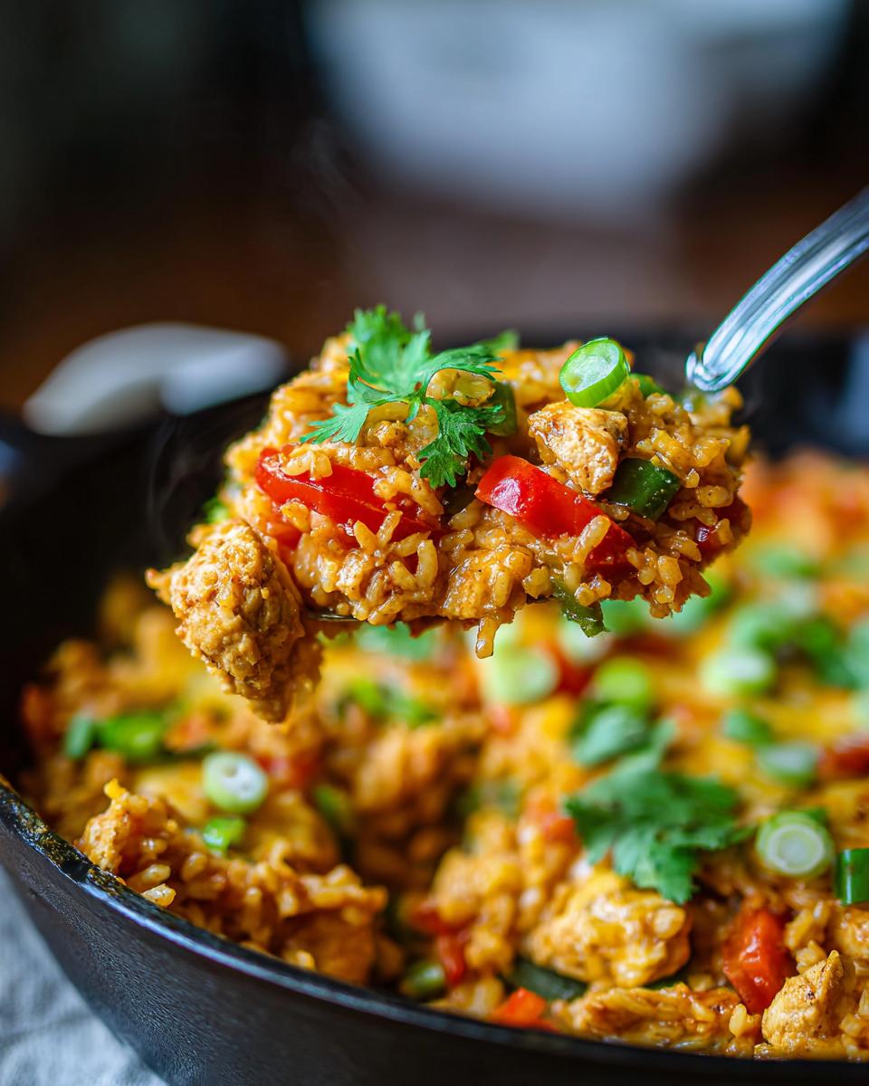 One Pan Chicken Fajita Rice Casserole - detail 1