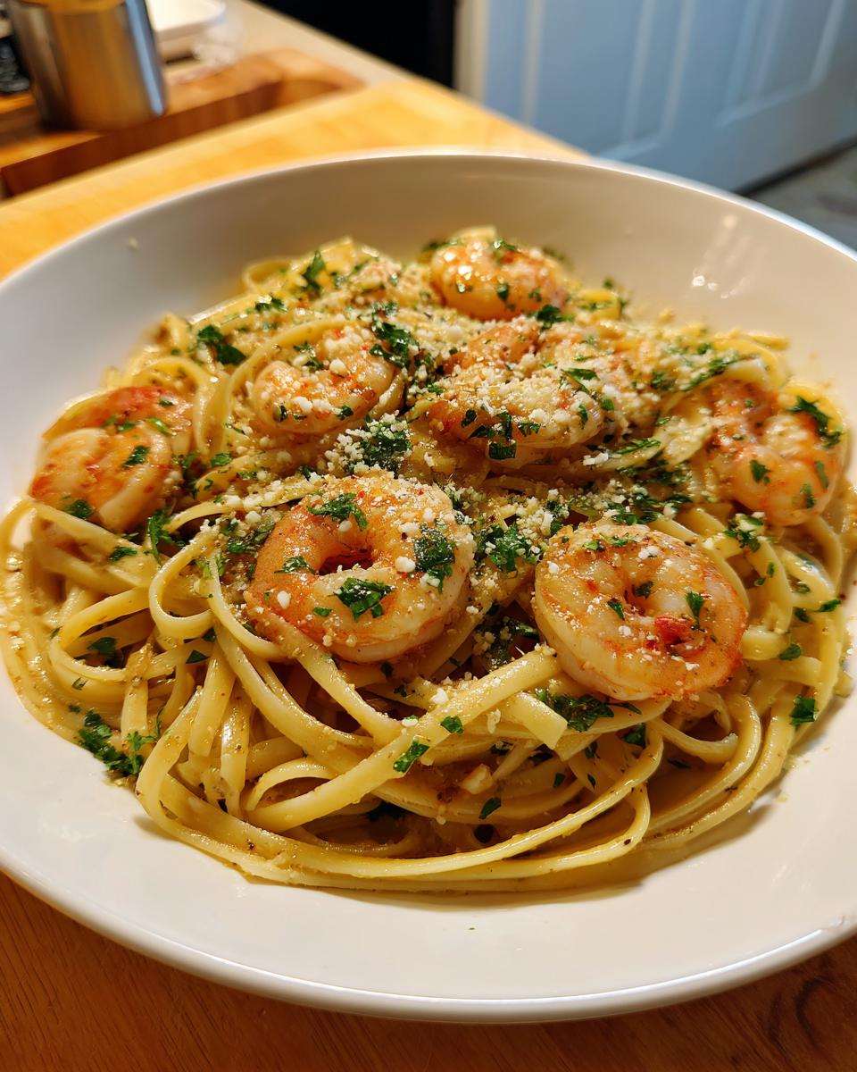One Pan Shrimp Scampi with Linguine - detail 1