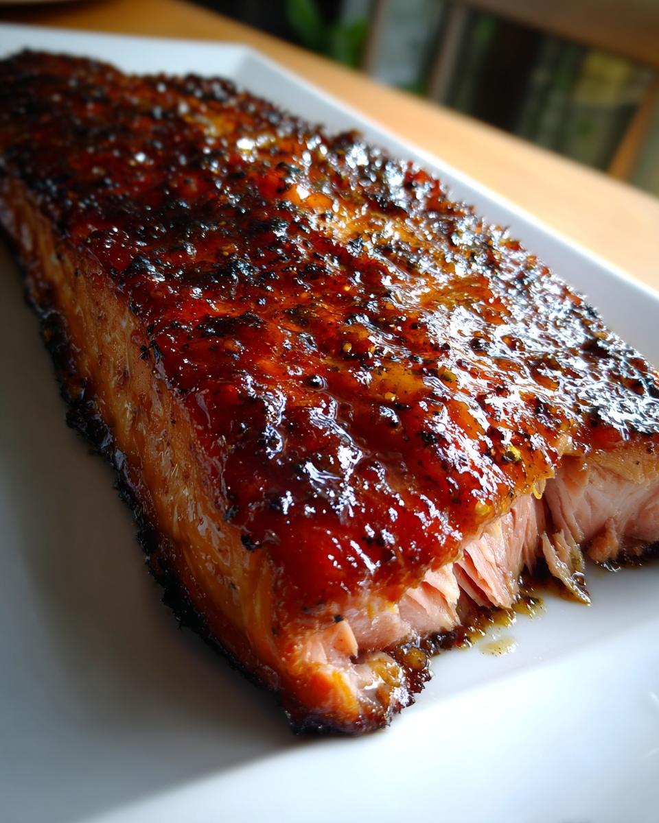 Peach Roasted Salmon - detail 2