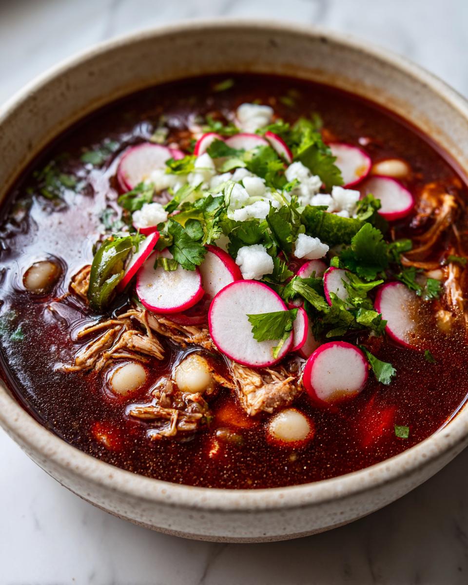 Red Pozole with Chicken - detail 1