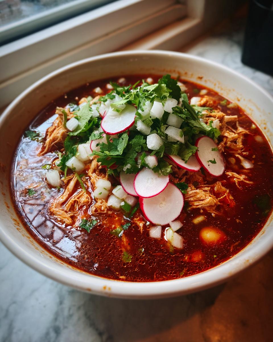 Red Pozole with Chicken - detail 2