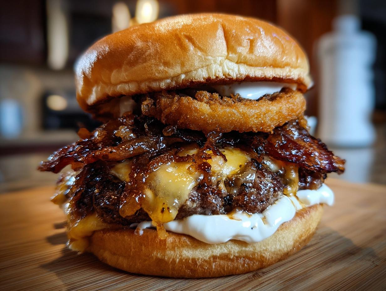 Roadhouse Burger Recipe: 800 Calorie Heaven