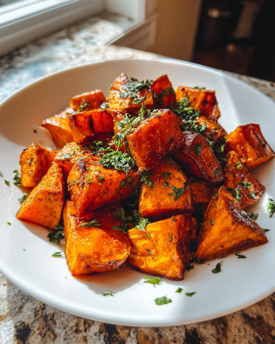 Roasted Sweet Potatoes with Cinnamon & Honey - detail 2