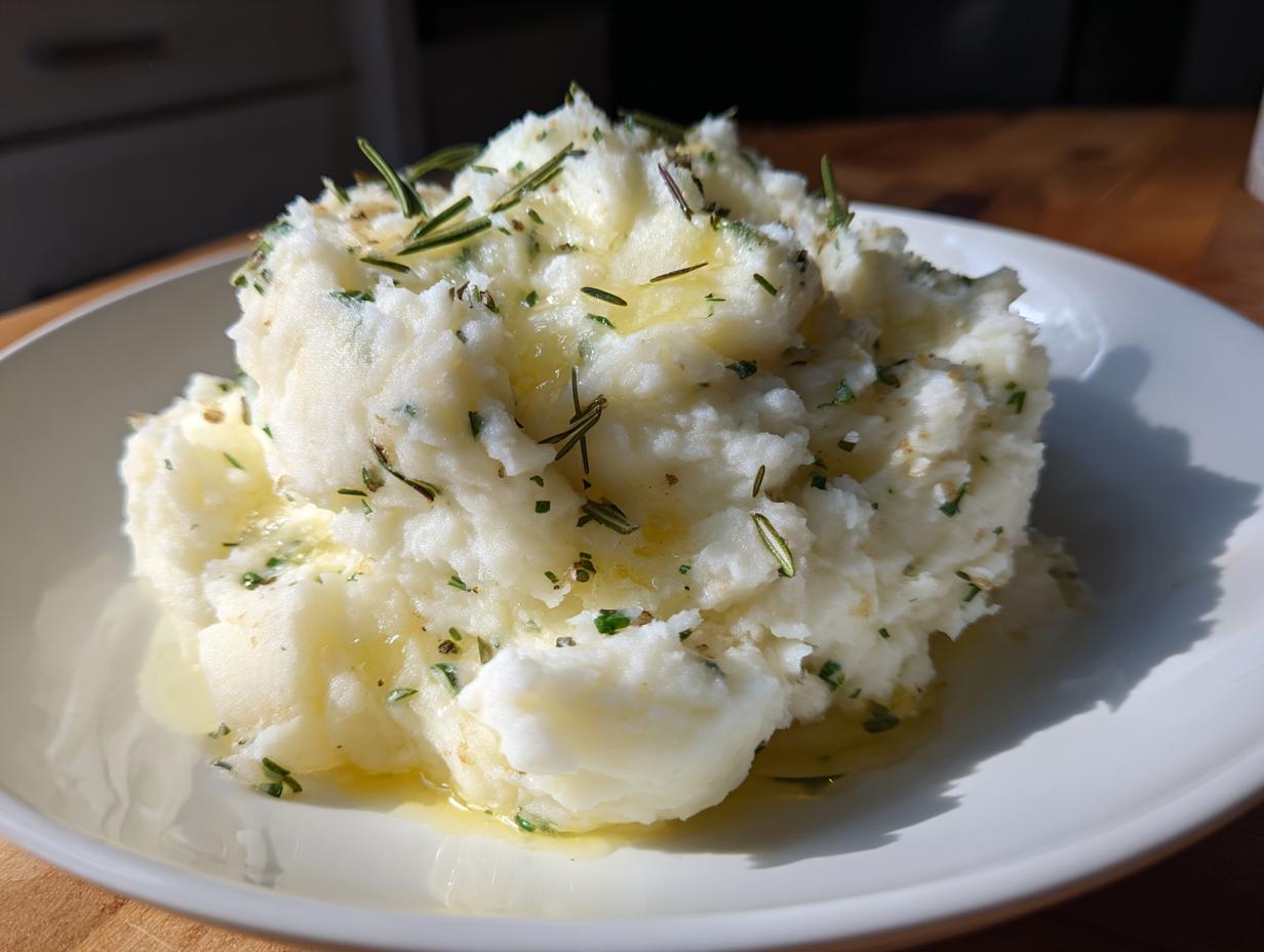 Amazing Rosemary Garlic Mashed Potatoes in 30 Min