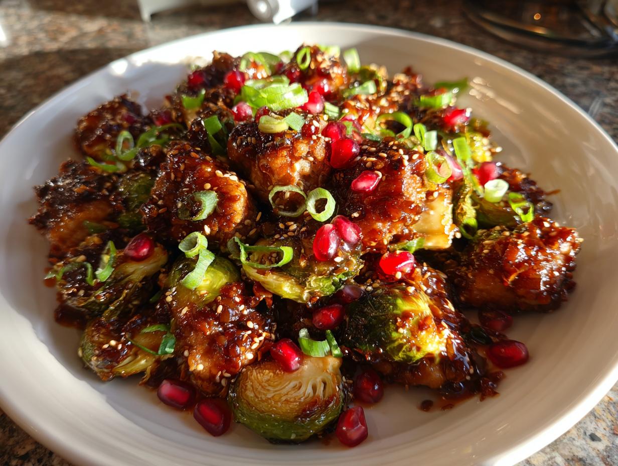 420 Calorie Sheet Pan Sticky Ginger Sesame Chicken