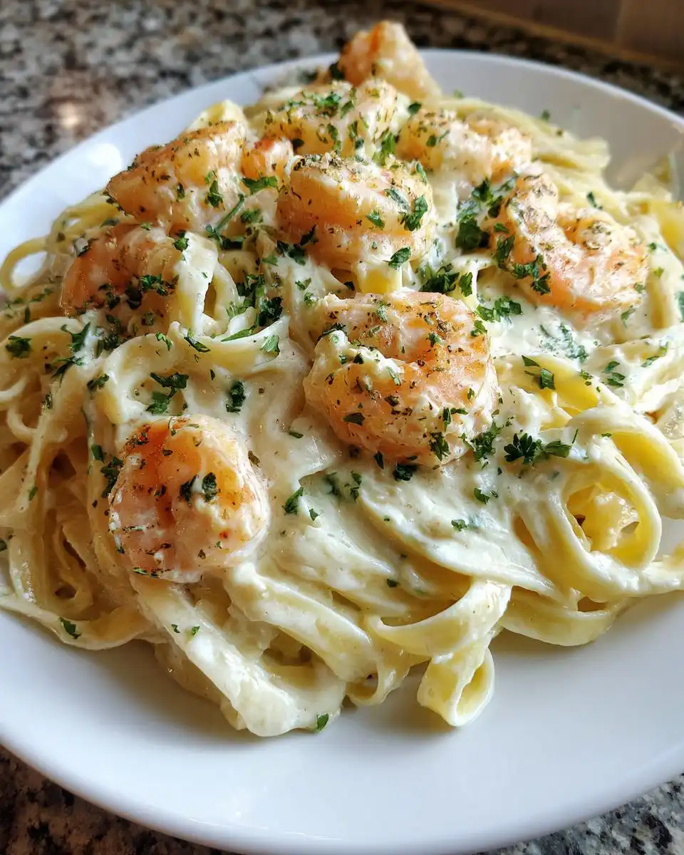 Shrimp Fettuccine Alfredo - detail 1